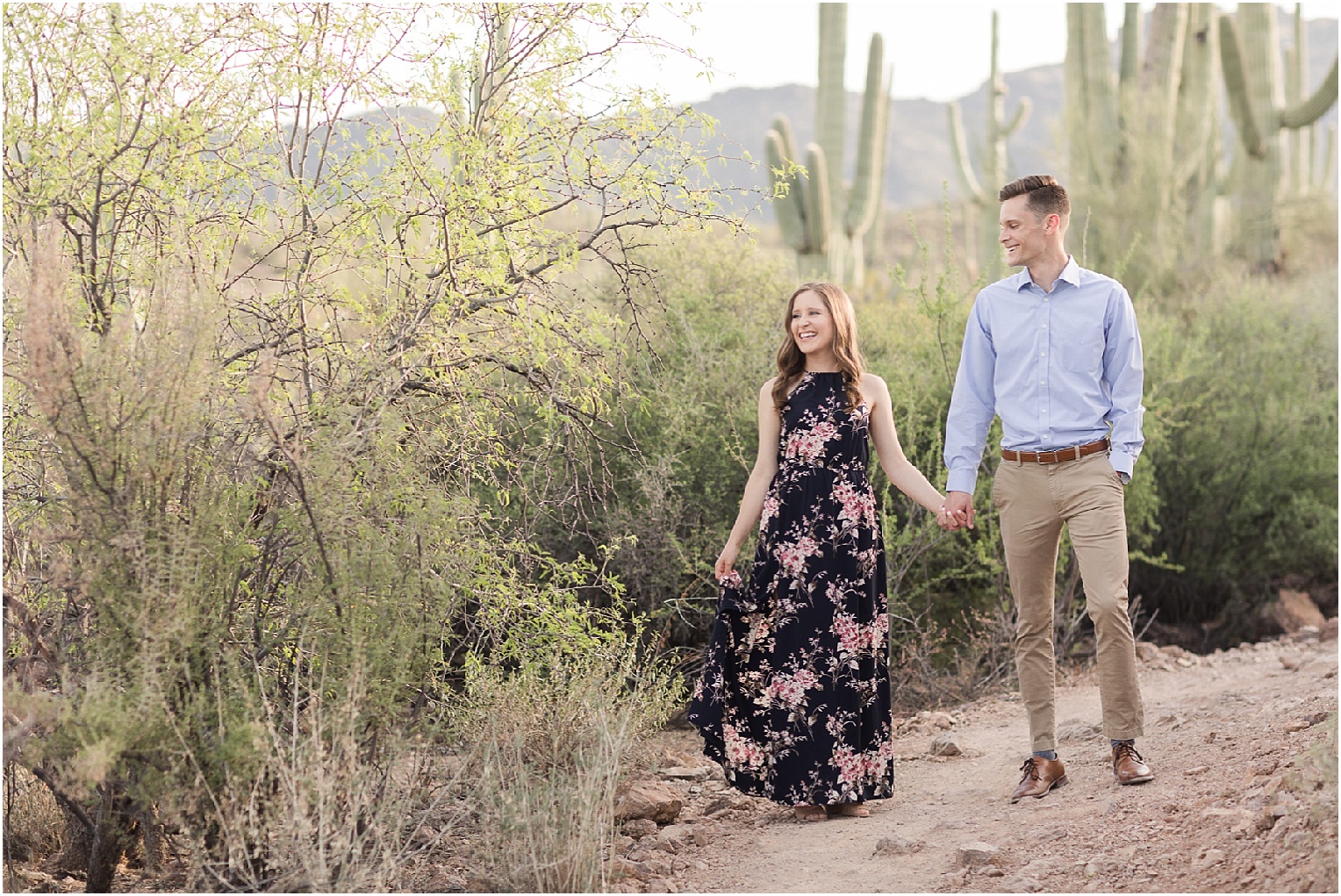 Tucson Engagement Photos Tucson Photographer Grace and Danny desert engagement photos