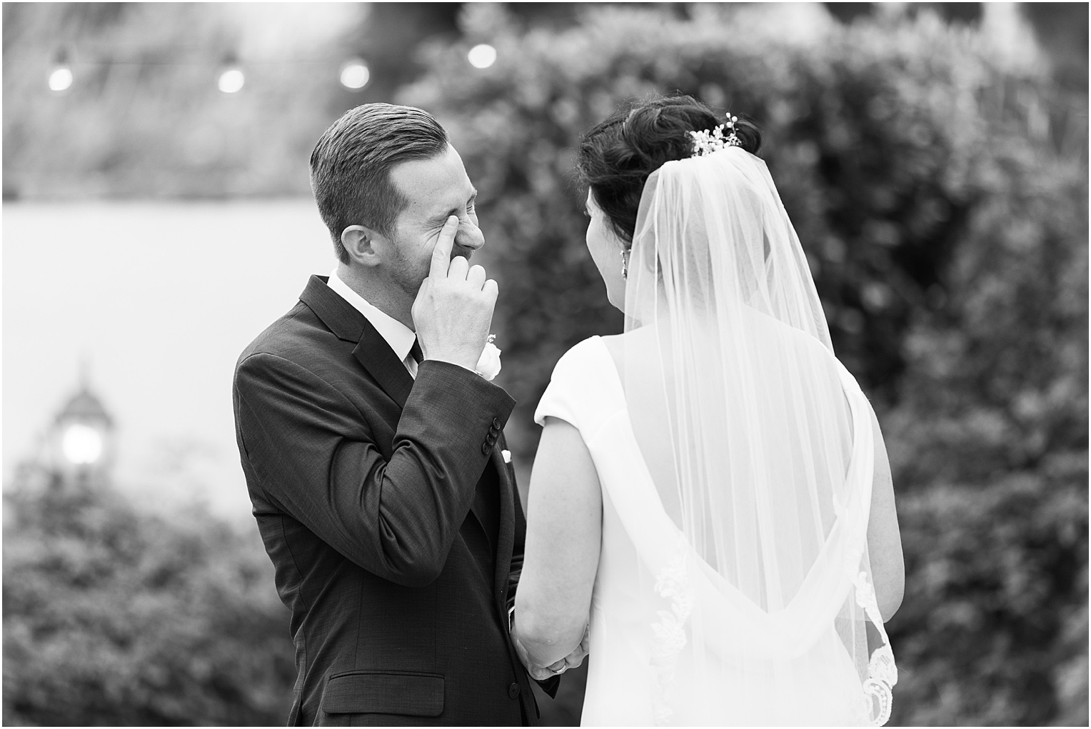 Stillwell House Wedding Tucson Arizona Katherine and Eli bride and groom first look