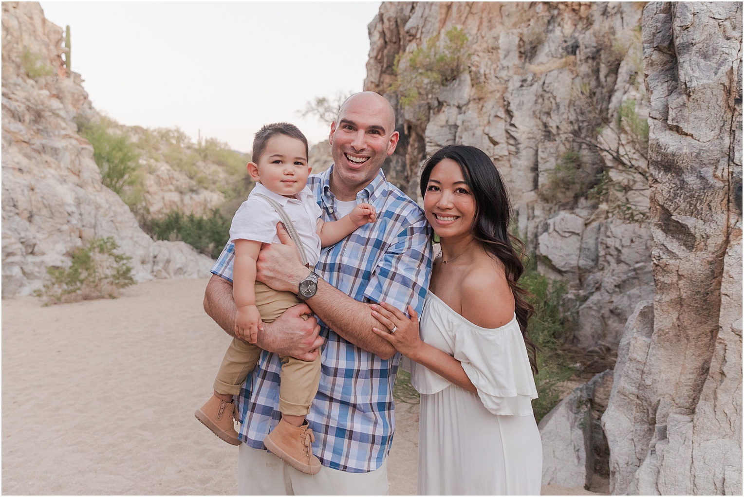 Family Photos at Honeybee Canyon Tucson, AZ Melissa + Matt Oro valley family photos